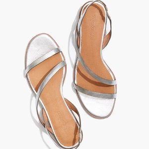 Madewell Heidi Slingback Sandal in Metallic